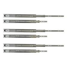 Kit 6 Corrediça Telescópica 40cm Para Gaveta Trilho 3 Pares Foto mini 1