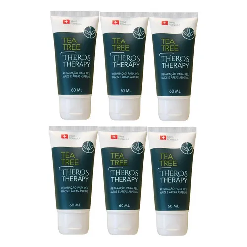 Kit 6 Creme Tea Tree Rachaduras Frieiras Unhas Áreas Ásperas Foto 1