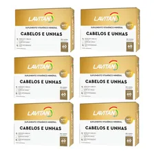 Kit 6 Cx Lavitan Mais Hair Cabelos E Unhas 60 Cap (360 Caps) Sabor Sem Sabor Foto mini 1
