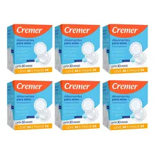 Kit 6 Cxs Absorvente P/seios Cremer Super Confort C/30 Foto  mini 1