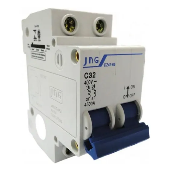 Kit 6 Disjuntor Din Bipolar 2p Jng 40a Foto 1