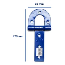 Kit 6 Dobradiça Porteira 170mm Nº 1 Aço Carbono Bufalo Foto mini 2