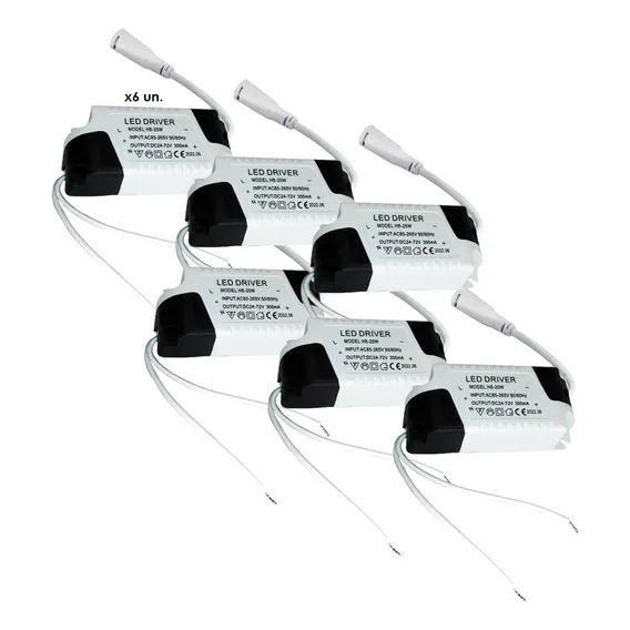Kit 6 Driver Led Reator Fonte Plafon 12w ,18w 24w 25w Bivolt Foto 1