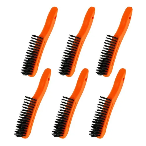 Kit 6 Escova Manual Aco Remover Tinta 4x16 - Starfer Foto 1