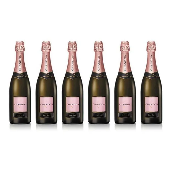 Kit 6 Espumantes Chandon Brut Rosé 750ml Foto 1