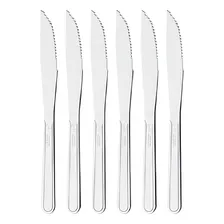 Kit 6 Facas Churrasco Búzios Inox Tramontina Jantar Talher Foto  mini 1