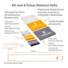 Kit 6 Faixas Elásticas Treino Em Casa Ginastica Exercicio Foto mini  2