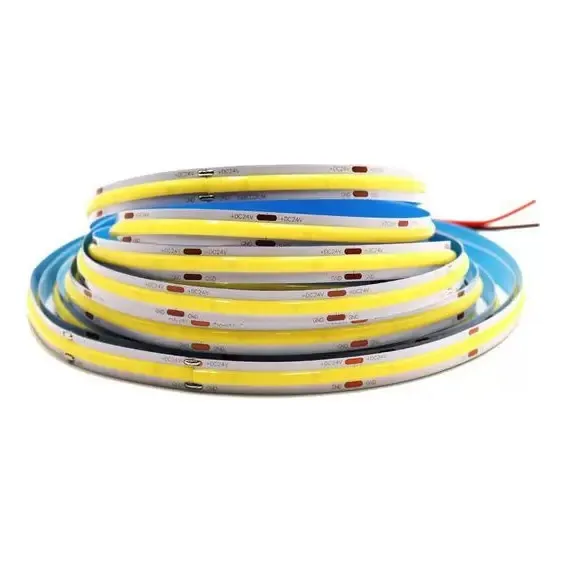 Kit 6 Fitas De Led Cob 12v 3000k Ip65 10w/m Irc80 Foto 1
