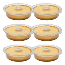Kit 6 Forma Pudim Assadeira Bolos Fácil Microondas Lisa Foto mini 1