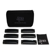 Kit 6 Gaitas Hering Black Blues Com Case Foto mini 1