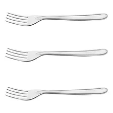 Kit 6 Garfos + 6 Facas de Mesa Aço Inox Refeição Restaurante Foto mini 4