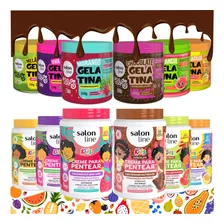Kit 6 Gelatina + 6 Creme Pentear Kids Frutas Salon Line Foto mini 1