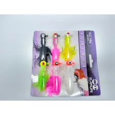 Kit 6 Iscas Artificiais Maruri Xuxinha Jig - 12gr Foto mini  2