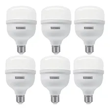 Kit 6 Lâmpadas Led Bulbo Tkl 110 20w 6500k Taschibra Bivolt Foto mini 1
