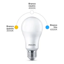 Kit 6 Lampadas Philips LED Bulb 9W E27 3000K W Foto mini 3