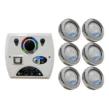 Kit 6 Led Piscina Rgb Cob Colorido + Central Wifi Sodramar Foto  mini 1