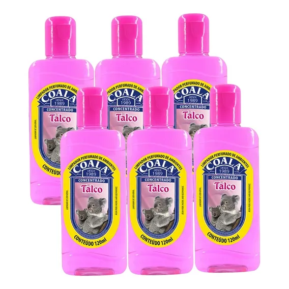 Kit 6 Limpador Concentrado Perfumado Talco Coala 120ml Foto 1