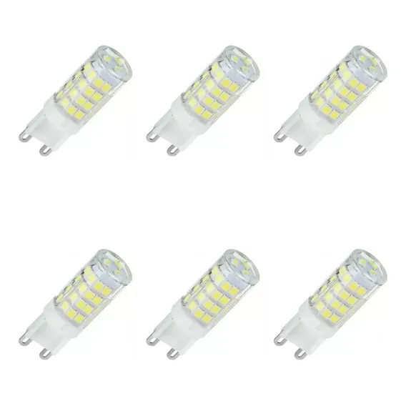 Kit 6 Lâmpada Led Halopim G9 5w Bivolt Luz Branco-frio 127/220v Foto 1