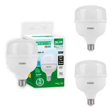 Kit 6 LĂąmpada Led Tkl 440 Bivolt 80w 6500k E27 Taschibra Foto mini 1