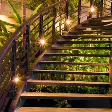 Kit 6 Luminária Espeto Jardim Com Lâmpada Cob Led 7w Branco Quente Foto mini 3