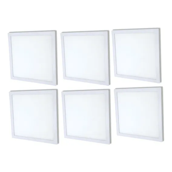 Kit 6 Luminária Plafon Led Sobrepor 24w Branco Frio 6500k Foto 1