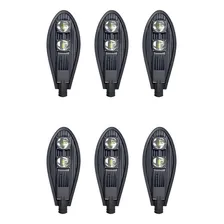 Kit 6 Luminária Pública De Led 100w Bf Cob P/postes Petala Foto  mini 1