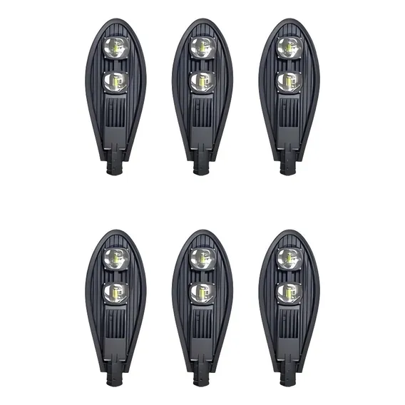 Kit 6 Luminária Pública De Led 100w Bf Cob P/postes Petala Foto 1