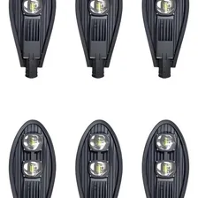 Kit 6 Luminária Pública De Led 100w Bf Cob P/postes Petala Foto mini  3