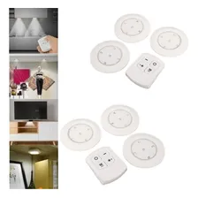 Kit 6 Luminárias Led Spot Sem Fio Controle Remoto A Pilha Foto mini  3