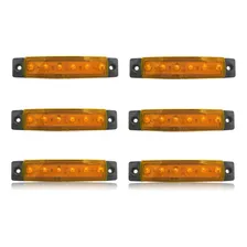 Kit 6 Luz De Leds Barco Lancha Trailer Caminhão Náutica 12v Luz Amarelo Foto mini 1