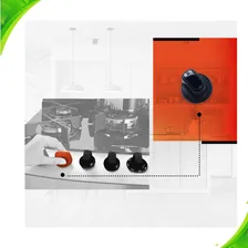 Kit 6 Manipulos/botão Acendimento Fogão Brastemp W10733149 Foto mini 4
