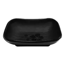 Kit 6 Molheiras Melamina Japonesa Porta Shoyu Molhos 50 Cor Preto Foto mini 1