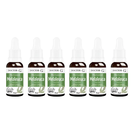 Kit 6 Óleo Essencial De Melaleuca 100% Puro (tea Tree) 15ml Foto 1