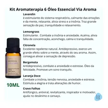 Kit 6 Óleos Essenciais Naturais Via Aroma 10ml Aromaterapia Foto mini 2
