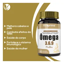 Kit 6 Ômega 3-6-9 Mulher Prímula Linhaça Borragem Vitamina E Foto mini 4