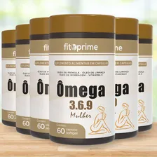 Kit 6 Ômega 3-6-9 Mulher Prímula Linhaça Borragem Vitamina E Foto mini  2