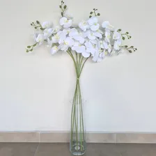 Kit 6 Orquídea Artificial Branca Arranjo Flores 3d Atacado Foto mini  2