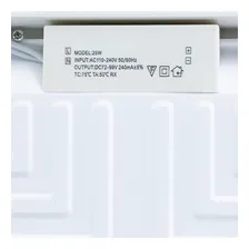 Kit 6 Painel Plafon 25w Led Quadrado Sobrepor 25w Estrutura Branco-frio Foto mini  2