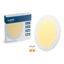 Kit 6 Painel Plafon Super Led 3w Luminario Embutir Redondo Bivolt Branco Quente Lumi 1ª Linha Foto  mini 1