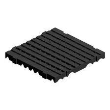 Kit 6 Palete Pallet Piso Estrado Plástico Modular Resistente Cor Preto Foto mini 1