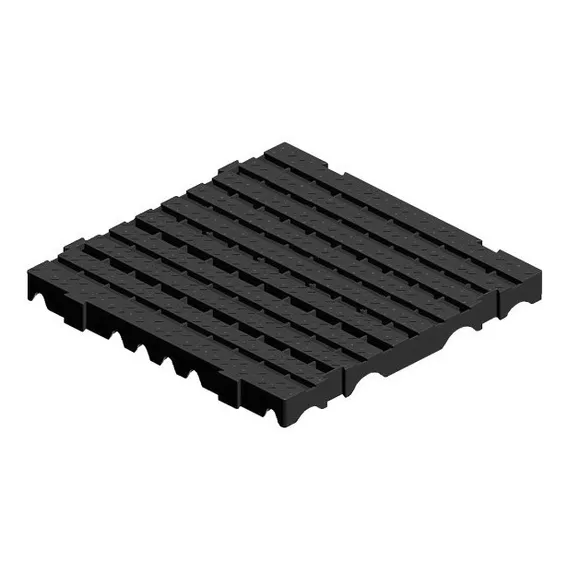 Kit 6 Palete Pallet Piso Estrado Plástico Modular Resistente Cor Preto Foto 1