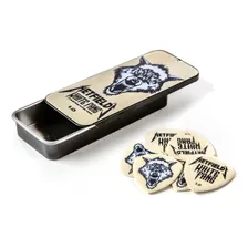 Kit 6 Palhetas Dunlop James Hetfield White 1.0mm Cor Branco Foto mini 4