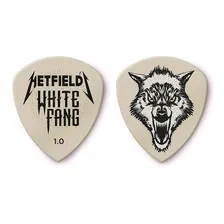 Kit 6 Palhetas Dunlop James Hetfield White 1.0mm Cor Branco Foto mini  3