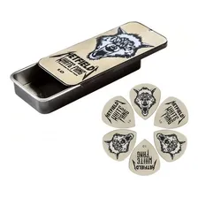 Kit 6 Palhetas Dunlop James Hetfield White 1.0mm Cor Branco Foto  mini 1