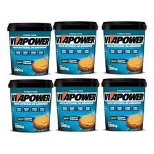 Kit 6 Pasta De Amendoim Vita Power Tradicional Integral- 1kg Foto  mini 1