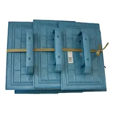 Kit 6 Peças Desempenadeira 18x30 Corrugada Azul Skillo Foto mini  3