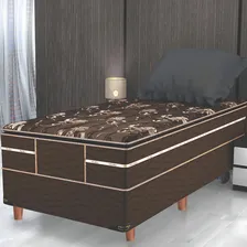 Kit 6 PĂ©s Para Cama Box De Solteiro 4 Fixos E 2 RodĂzios Mel Foto mini 2
