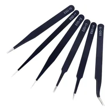 Kit 6 Pinças Anti-estatica Eletronica Bga Reballing Celular Foto mini  2