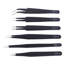 Kit 6 Pinças Anti-estatica Eletronica Bga Reballing Celular Foto mini  3