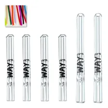 Kit 6 Piteiras De Vidro Diversos Tamanhos + Way Glass Foto mini 1